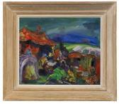 SERGEI ALEXANDROVICH MAKO 1885-1953,Landscape with Horse,1947,Stockholms Auktionsverket 2008-03-13