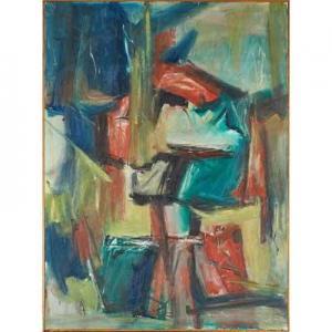 SERGENIAN Fred 1901-1969,Untitled (blue abstract),Rago Arts and Auction Center US 2019-02-24
