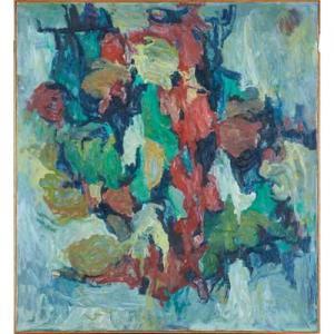 SERGENIAN Fred,Untitled (blue, green and red abstract),Rago Arts and Auction Center 2019-02-24