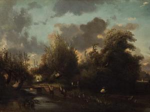 SERGENT Lucien Pierre 1849-1904,Thundery Landscape,1870,Auctionata DE 2014-08-28