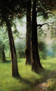 SERGEYEV Nikolai Alexandrov 1865-1919,WALDLANDSCHAFT,Hampel DE 2009-09-18