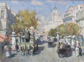 SERGEYEV VICKTOR 1957,Busy Parisian street scene,Denhams GB 2017-05-17