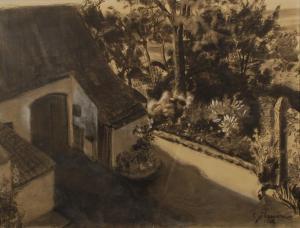 SERMON Lucien Léandre 1900-1900,Le jardin,Brussels Art Auction BE 2016-03-22