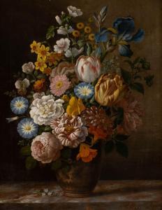 SERNÉ Adrianus 1773-1847,Flower still life,1849,Hargesheimer Kunstauktionen DE 2021-03-13