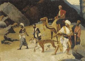 SEROPIAN Roupen 1800-1800,Arabs with a captive tiger,Christie's GB 2003-01-23