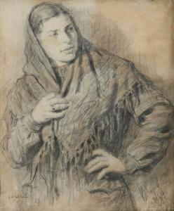 SEROV Valentin Alexandrovitch 1865-1911,Female Figure,1889,Tiroche IL 2023-01-21