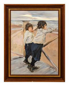 SEROV Valentin Alexandrovitch 1865-1911,Portrait of the Artist's Children,Hindman US 2021-09-10