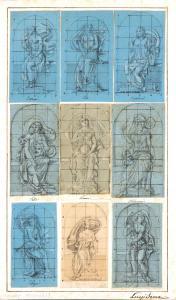 SERRA Luigi 1846-1888,Studio per nove statue raffiguranti le Muse,Bertolami Fine Arts IT 2023-11-23