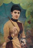 SERRES Alexandre 1850-1901,Femme à l'ombrelle,1887,Dobiaschofsky CH 2010-11-10