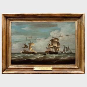 SERRES Dominic 1722-1793,HMS Artois Capturing Two Dutch Privateers,Stair Galleries US 2019-06-22
