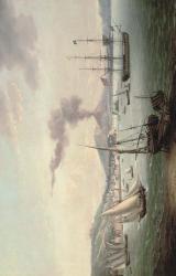 SERRES John Thomas,An English frigate amidst much activity in the Bay,1823,Christie's 2006-11-08