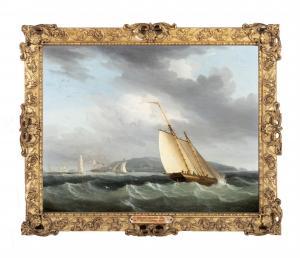 SERRES John Thomas 1759-1825,Shipping off Dublin Bay with Poolbeg and Howth,Adams IE 2025-05-15