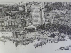 SERRES Patrice 1900-2000,Vue du port de Bombay,2007,Giafferi FR 2012-03-19