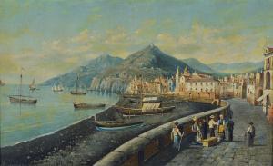 SERRITELLI Giovanni 1809-1873,Amalfi marina,Galleria Pananti Casa d'Aste IT 2020-12-12