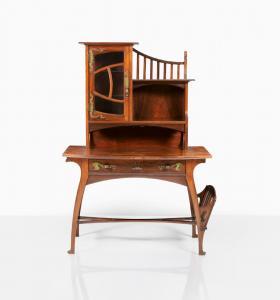 Serrurier bovy Gustave 1858-1910,Desk with shelves,1900,Sotheby's GB 2021-03-11