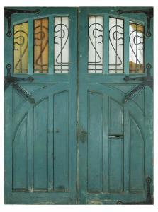 Serrurier bovy Gustave 1858-1910,Paar monumentale deuren.,Bernaerts BE 2010-12-13
