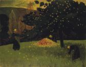 SERUSIER Paul 1864-1927,Le ramassage des pommes,1895,Christie's GB 2009-06-24