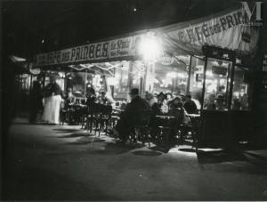 SERUZIER Jean Gabriel,Le Café des Princes Vue de la terrasse la nuit, Pa,Artprecium 2022-02-17