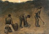SERVAES Albert 1883-1966,Peasants in the Field,1912,De Vuyst BE 2017-10-21
