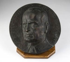 Servettaz Giovanni 1892-1973,ìRitatto di Benito Mussolini,1932-1933,Bertolami Fine Arts 2023-06-23