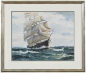 SESSIONS James Milton 1882-1962,Clipper Ship,Brunk Auctions US 2021-02-11