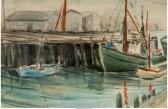 SESSIONS James Milton 1882-1962,Harbor Scene,1934,Heritage US 2017-06-10