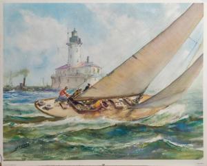 SESSIONS James Milton 1882-1962,Rounding the Windward,Ro Gallery US 2022-08-10