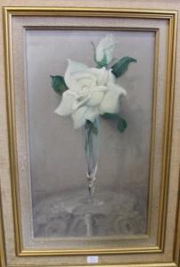 SESTON Paul 1905-1985,Roses dans un vase,Rieunier FR 2017-02-16