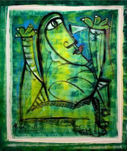 SETE Menelaw 1964,Mulher Verde,2002,Ro Gallery US 2022-08-03