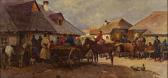 SETKOWICZ H 1900-1900,Lebhafter Markttag in ostpolnischem Dorf,Zeller DE 2012-12-06