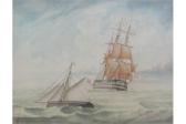 SETTLE William Frederick 1821-1897,Sailing Vessel and Yacht at Sea,David Duggleby Limited 2015-06-08
