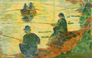 SEURAT Georges 1859-1891,Les pêcheurs à La ligne,Yann Le Mouel FR 2018-10-19