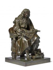 SEURRE Bernard Gabriel,Molière assis,1843,Artcurial | Briest - Poulain - F. Tajan 2022-03-23