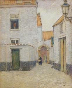 SEVERIN Juliaan 1888-1975,Ruelle à Anvers,Campo & Campo BE 2022-10-25
