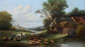 SEVERN F,Sheep and Drover by a Cottage,Bonhams GB 2011-09-20