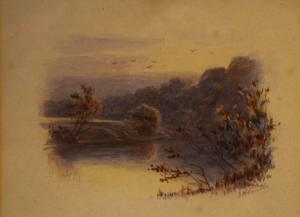 SEVILLE FREDERICK WILLIAM 1800-1900,Pair of waterside landscapes,Clevedon Salerooms GB 2021-01-28