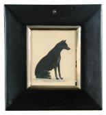 SEVILLE W. & Son 1700-1800,Silhouette of a dog,1824,Cheffins GB 2018-09-12