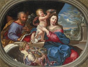 SEVIN Pierre Paul 1640-1710,Le couronnement de la Vierge,1670,Christie's GB 2022-10-28
