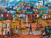 SEWAPE Ditaba Elias 1948,Township Scene,5th Avenue Auctioneers ZA 2016-02-21