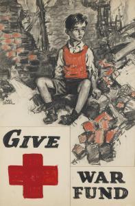 SEWELL Amos 1901-1983,Red Cross / Give War Fund,Swann Galleries US 2019-12-10
