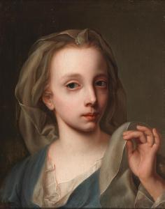 SEYBOLD Christian 1697-1768,Portrait of a girl with a veil,Palais Dorotheum AT 2023-06-21