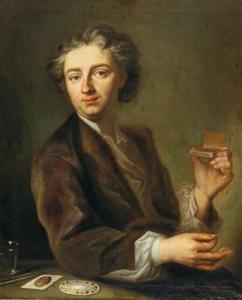 SEYBOLD Christian 1697-1768,Portrait (Self-portrait?) of a miniaturist,Palais Dorotheum 2018-12-11