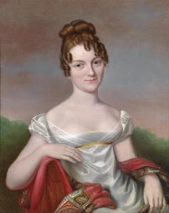 SEYFFERT Heinrich Abel 1768-1834,Portrait of a Young Lady,1821,Palais Dorotheum AT 2013-10-16