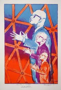 SEYFFERT Richard 1915-1979,Portrait of Buckminster Fuller,Ro Gallery US 2010-10-14