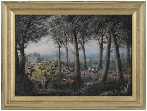 SEYMOUR H V S,Early Morning Sunrise-The Meet of the Rutland Hounds,1876,Brunk Auctions US 2018-05-12
