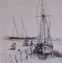 SEYMOUR Hariette A 1830,harbour scenes,David Lay GB 2012-04-12