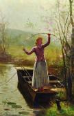 SEYMOUR Thomas 1844-1904,A Girl Standing in a Punt,John Nicholson GB 2016-10-12