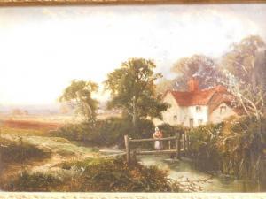 SEYMOUR Thomas,Country landscape with cottage and figure standing,Golding Young & Co. 2022-12-21