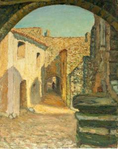 Seyssaud Rene 1867-1952,Rue de village du Vaucluse,c.1920,Aguttes FR 2023-11-15