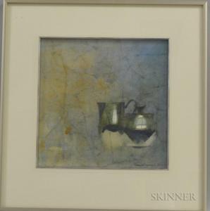 Sgouros Thomas 1927-2012,Still Life with the Fitzgerald Pewter III,1991,Skinner US 2017-11-17